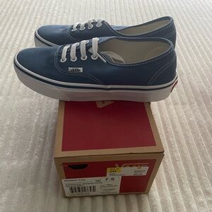 Blue/gray vans ladies 7.5